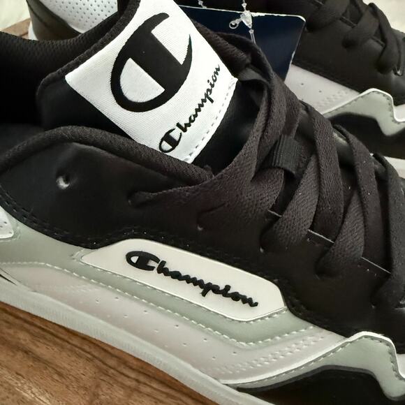 Champion Court Classic Style Men's US 11M Sneakers Black White Grey Retro Look - Picture 6 of 11